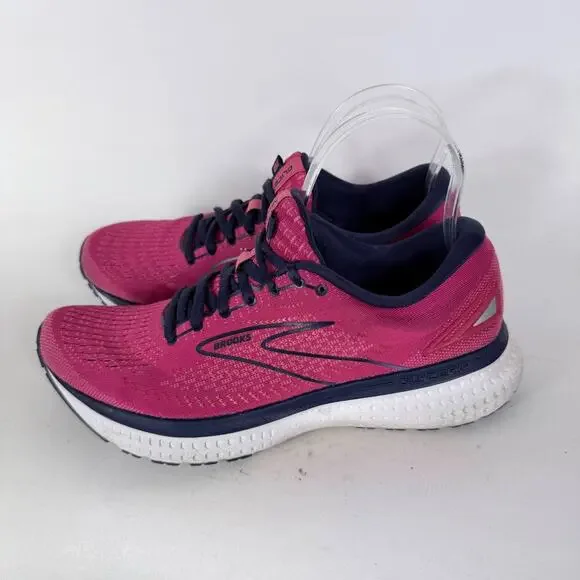 Brooks Glycerin 19 Sneakers Womens 9 Pink Lace Up Low Top Running Athletic Shoes - Picture 5 of 11